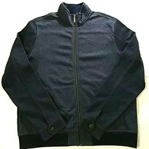 Marc Anthony Men's Zippered Jacket Blue XLarge